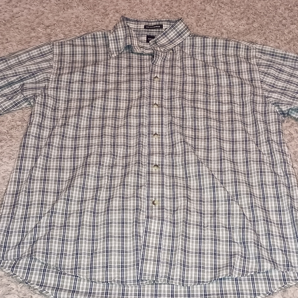 Men's Arrow Button Up‎ Shirt Sz Large Multicolor WrinkleFree Casual Church